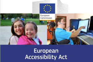 visuel de l'accessibility act, Europe, réglementation,okeenea