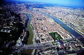 ville de Lyon vue du ciel