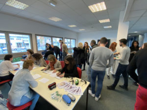 Atelier de sensibilisation du handicap au travail avec l'entreprise Dekra à Lyon